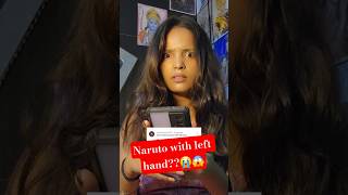 Naruto Drawing with my Left hand 😭😱 #shorts #art #trending #viral #ytshorts #drawing #challenge