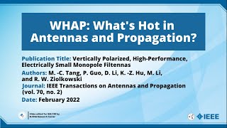 Vertically Polarized, High-Performance, Electrically Small Monopole Filtennas
