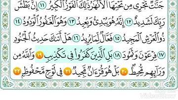 سورة البروج من ١٩ إلى ٢٢