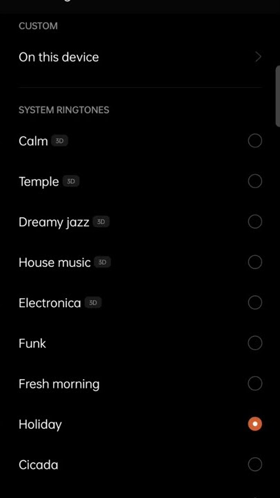 OPPO Reno 4Z 5G Holiday Ringtone ColorOS 12.1