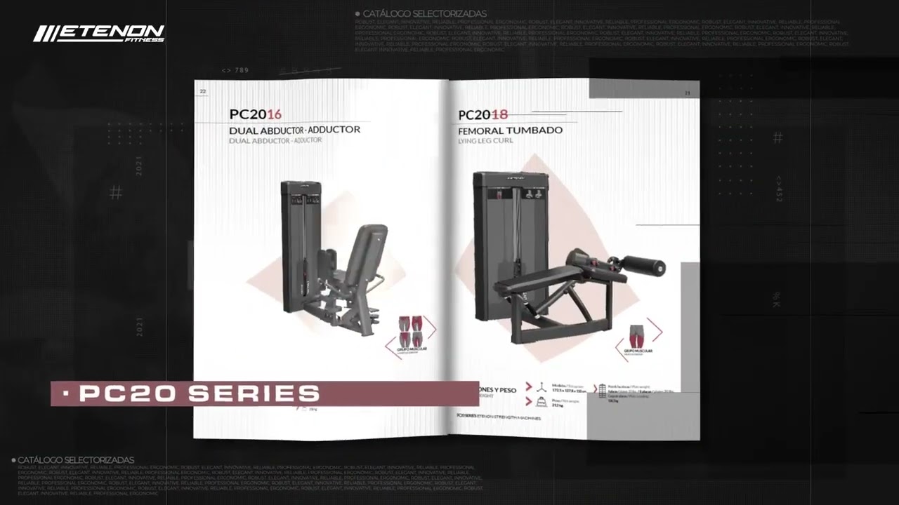 Nuevo catálogo de máquinas selectorizadas de Etenon Fitness