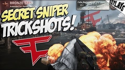 TRICKSHOTS WITH THE SECRET WW2 SNIPER! - Call of Duty: WW2 Trickshotting