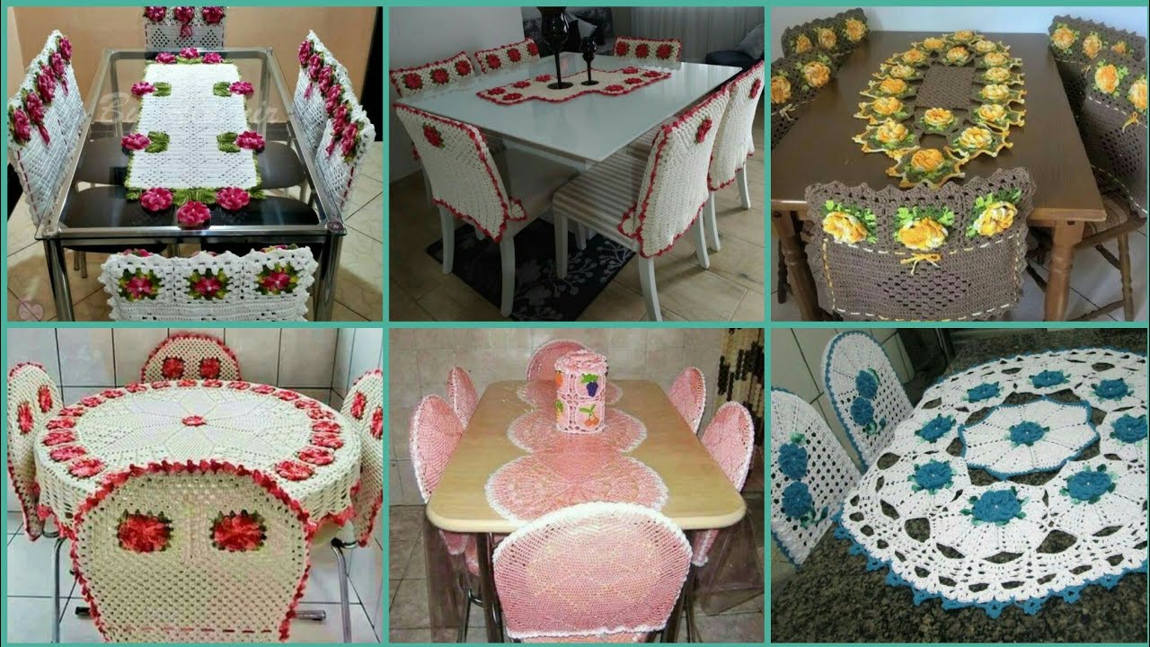 Outstanding crochet chair & table cover ideas 