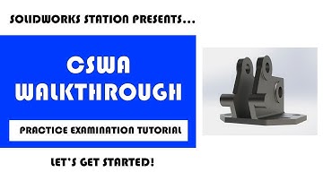 Solidworks Station - CSWA Practice Examination 4