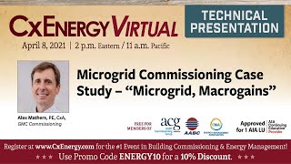 CxEnergy 2021: Microgrid Commissioning Case Study – “Microgrid, Macrogains”