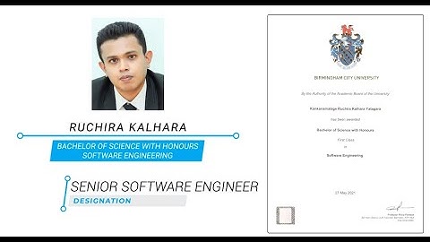 Ruchira Kalhara | BCU Interview |Graduate of Java Institute| Senior Software Engineer
