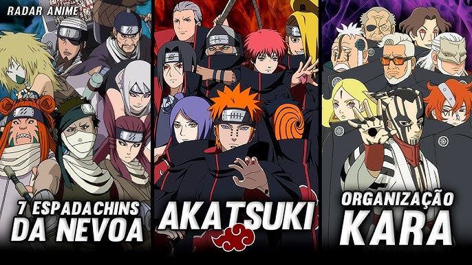 OS MEMBROS MAIS FORTES DA AKATSUKI (DO MAIS FRACO PRO MAIS FORTE