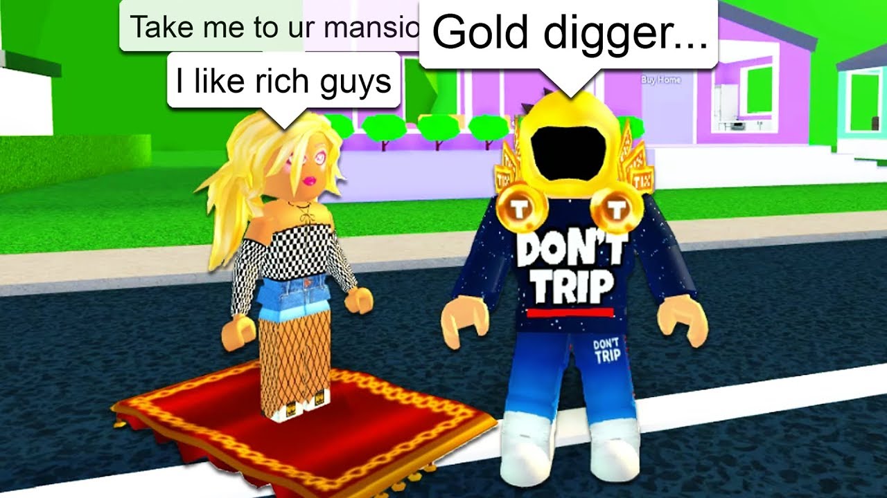 Huge Gold Digger Won T Stop Following Me Everywhere In Roblox Youtube - roblox gold digers