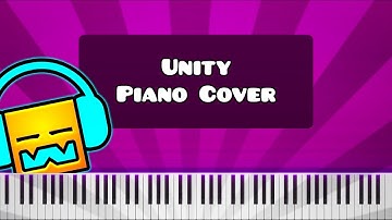 Unity by TheFatRat - Piano Tutorial / Cover (Geometry Dash) FREE MIDI
