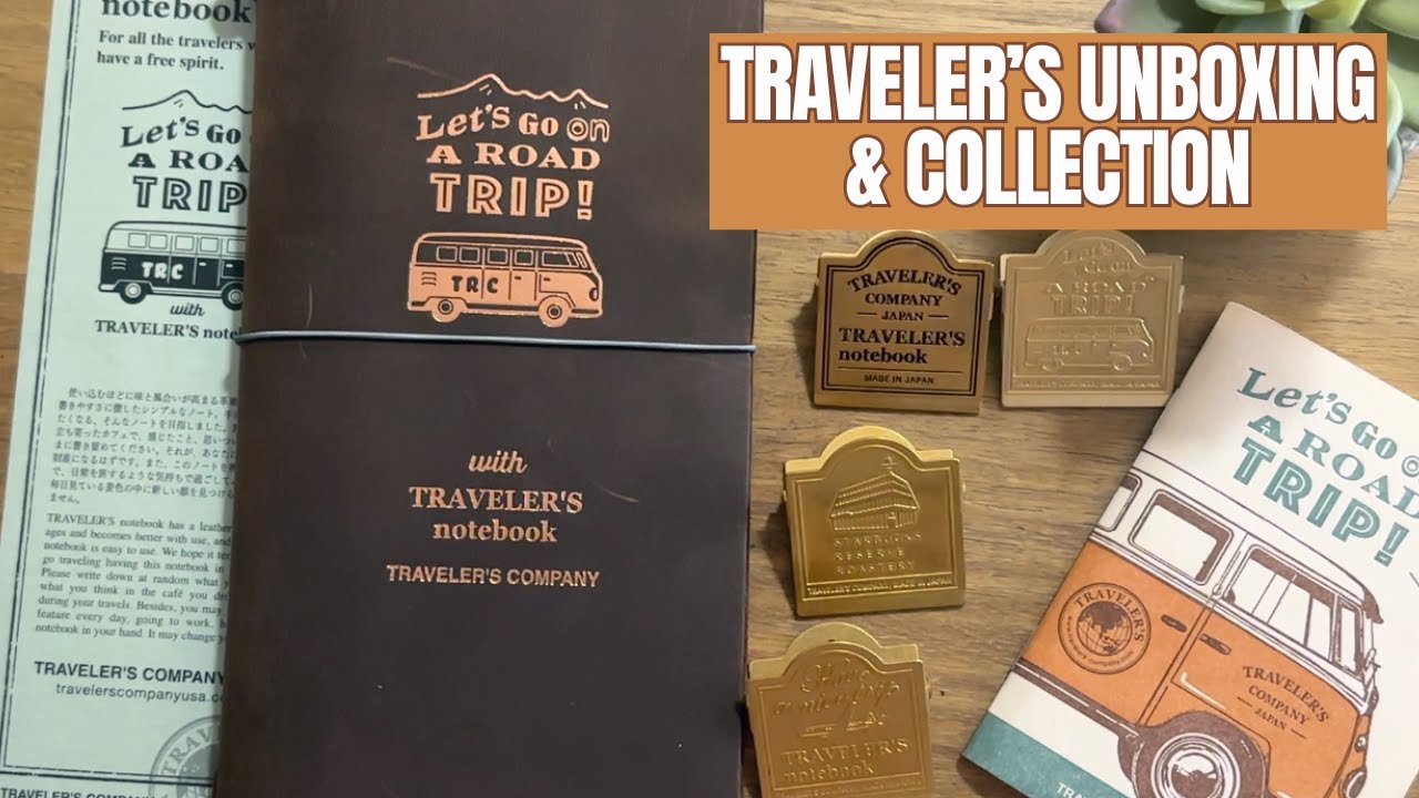 Traveler's Company Collection & Road Trip notebook Unboxing & Fountain Pen Haul!