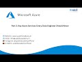 3. Key Azure Services Every Data Engineer Should Know
