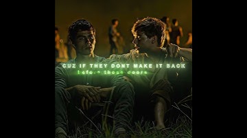 "We call them grievers" Thomas (20th Century: The Maze Runner) Edit | mitski - Washing Machine Heart