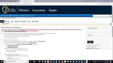 How to Make an Online Inspection via EZ Online Permitting