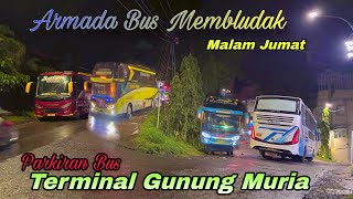 Cek Lokasi Terminal Sunan Muria Hari Kamis Malam Jumat Rame Bus Kehujanan