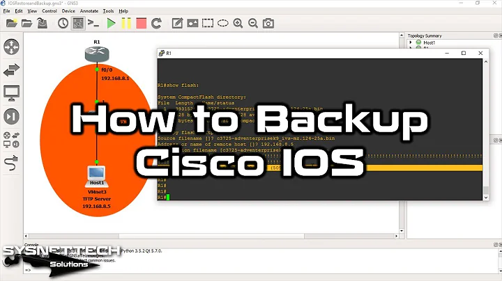 How to Backup and Restore Cisco Router IOS to TFTP Server using GNS3 | SYSNETTECH Solutions