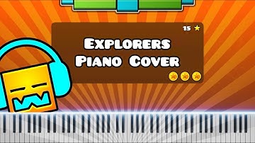 Explorers by Hinkik - Piano Tutorial / Cover (Geometry Dash)