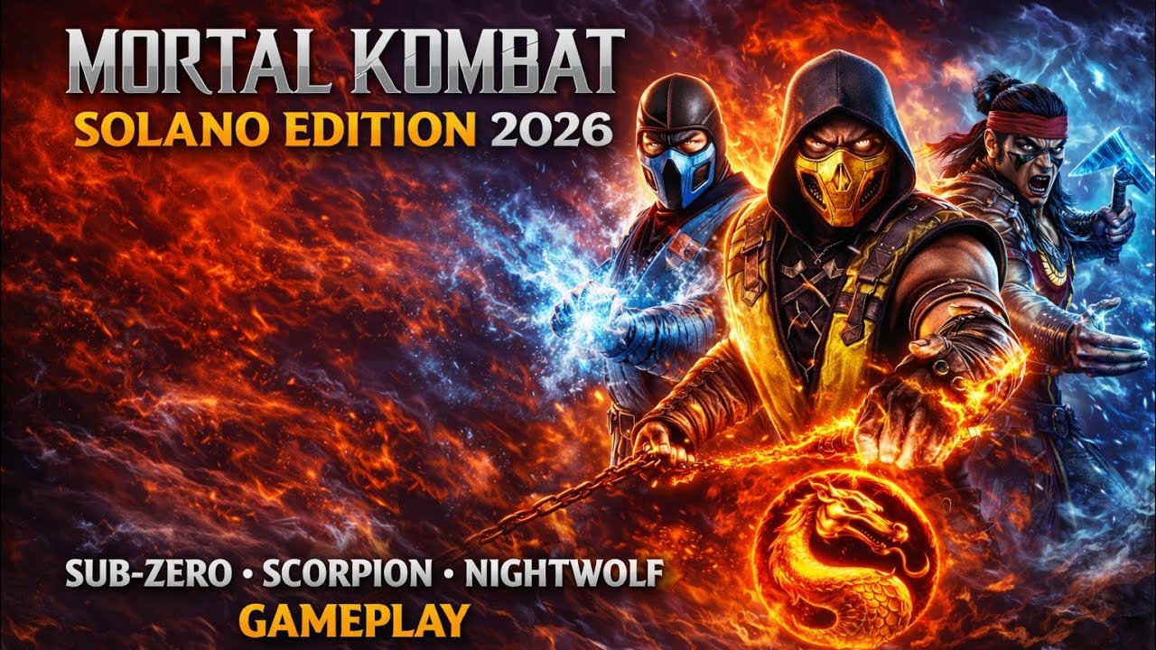 Mortal Kombat Project Solano Edition(2026) &  Sub Zero |Scorpion | Nightwolf fight 