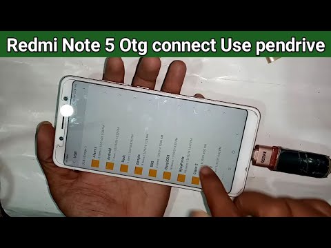 Redmi note 5 connect otg use pendrive // otg not working problem solve