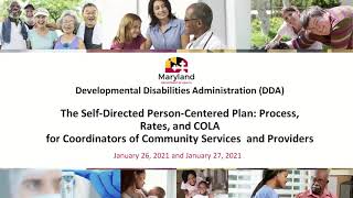 2021 01 26 10 03 Self Directed Service SDS  Informational Webinars for CCSs and Providers