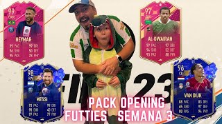 PACK OPENING CON SOBRES CHETADOS DE FUTTIES SEMANA 3!!! + 2 ICONOS DELANTEROS FIFA 23 UT