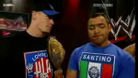 Santino Marella Backstage With John Cena