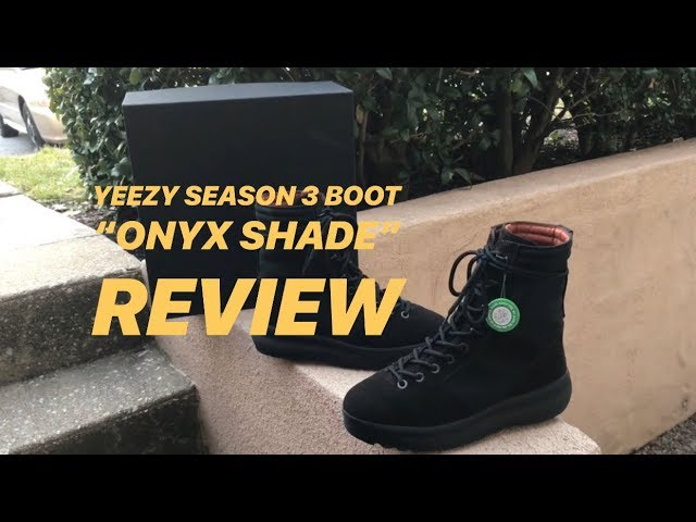yeezy season 3 boots on feet