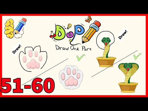 DOP Draw One Part | Level 51 52 53 54 55 56 57 58 59 60 Solution or Walkthrough