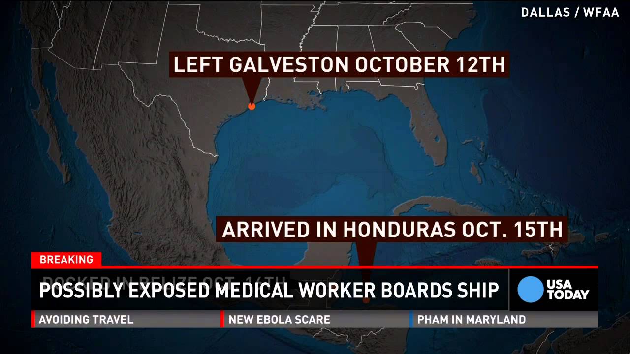 Worker who may have handled Ebola specimen on cruise