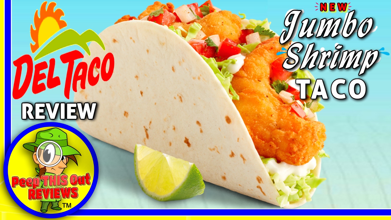 Del Taco® | Jumbo Shrimp Taco Review! 🍤🌮 - YouTube