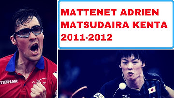 MATTENET Adrien - MATSUDAIRA Kenta Champions League 2011-2012 Table Tennis