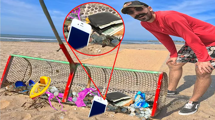 Amazing, I found a cell phone and a lot of money with this sand sifting device