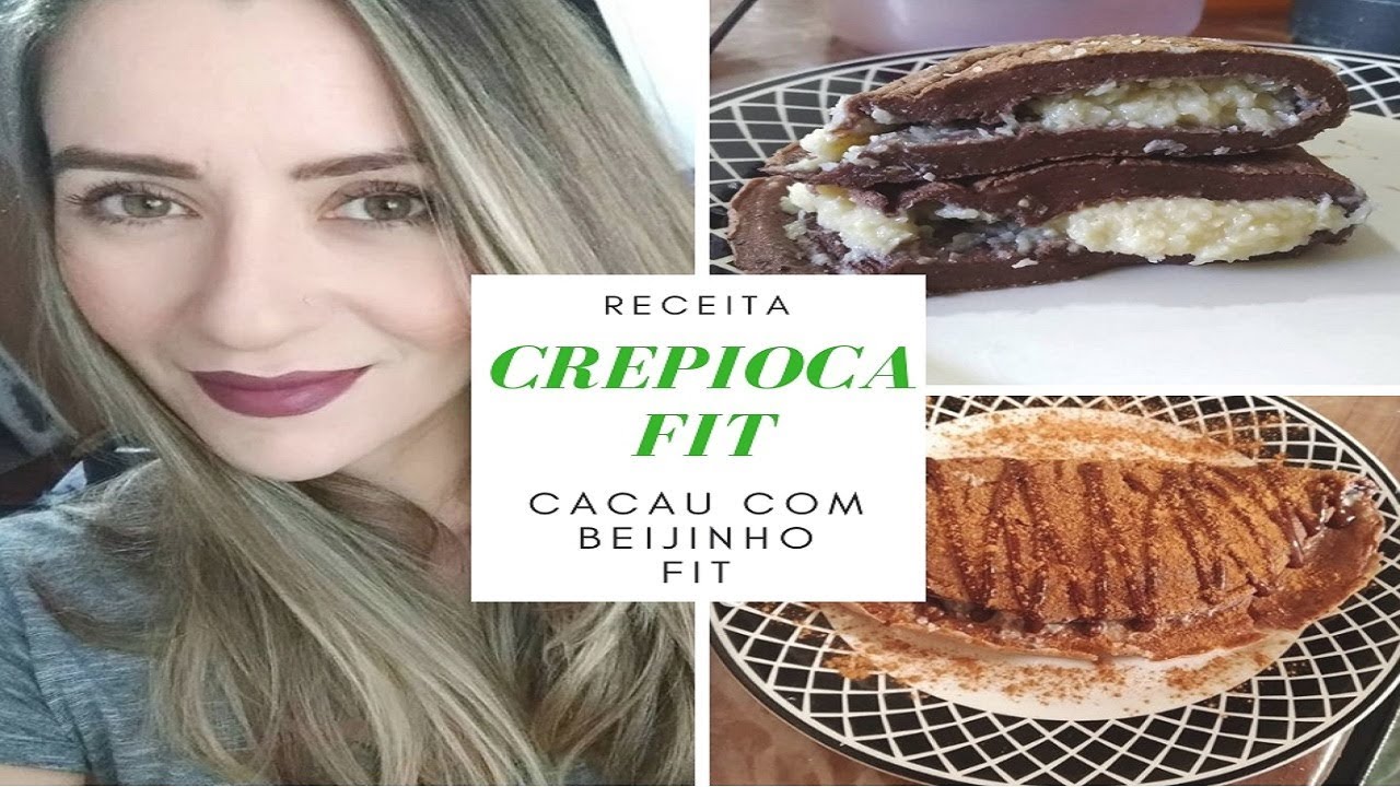 RECEITA FIT: CREPIOCA DE CACAU E BEIJINHO FIT (SEM GLÚTEN)