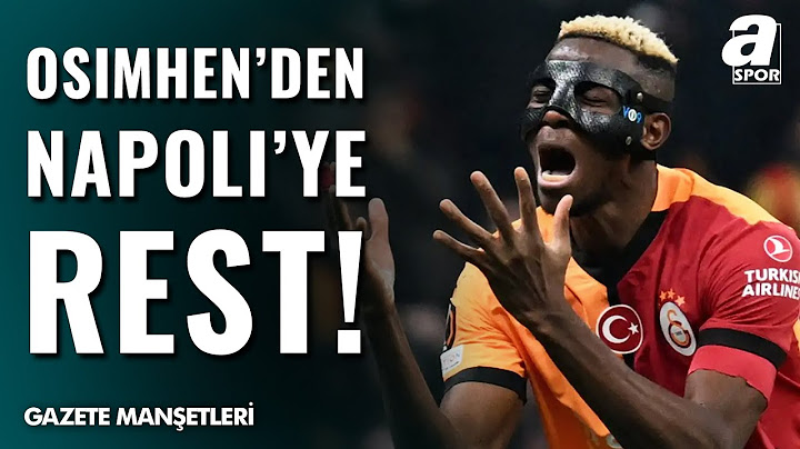 Osimhen Napoli'ye Rest Çekti: Bırakın Galatasaray'a Gideyim! / A Spor