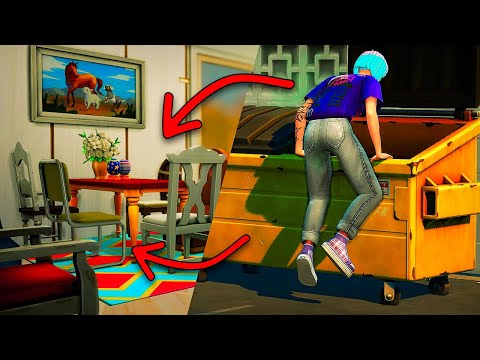 Видео: МОЖНО ЛИ ПОСТРОИТЬ ДОМ С МЕБЕЛЬЮ ИЗ МУСОРНЫХ БАКОВ В СИМС 4? // The Sims 4