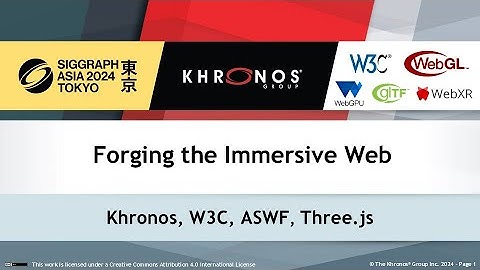 Immersive Web Birds of a Feather at SIGGRAPH Asia 2024