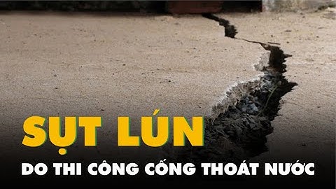 Thi công cống thoát nước làm nhiều nhà dân sụt lún, nứt tường