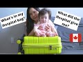 WHAT'S IN MY HOSPITAL BAG | WHAT THE HOSPITAL GAVE ME | CANADIAN