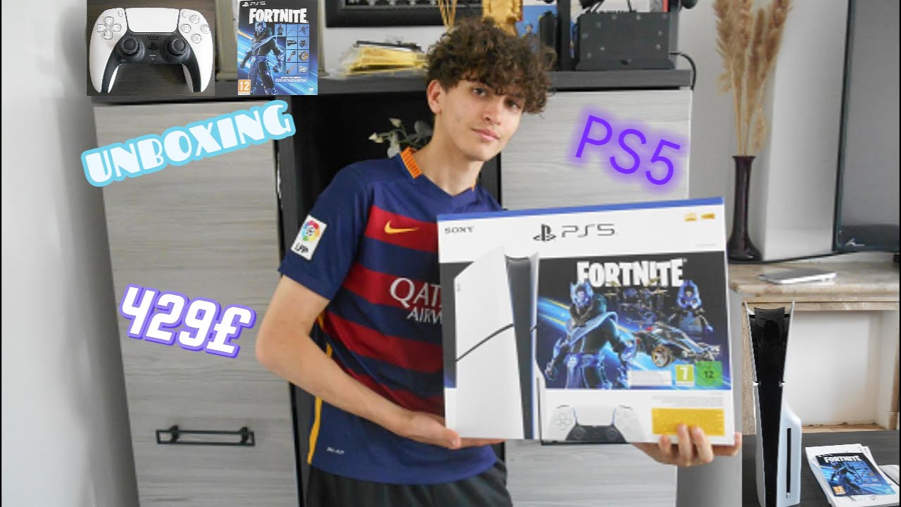 ENFIN LA PS5 slim fortnite unboxing complet