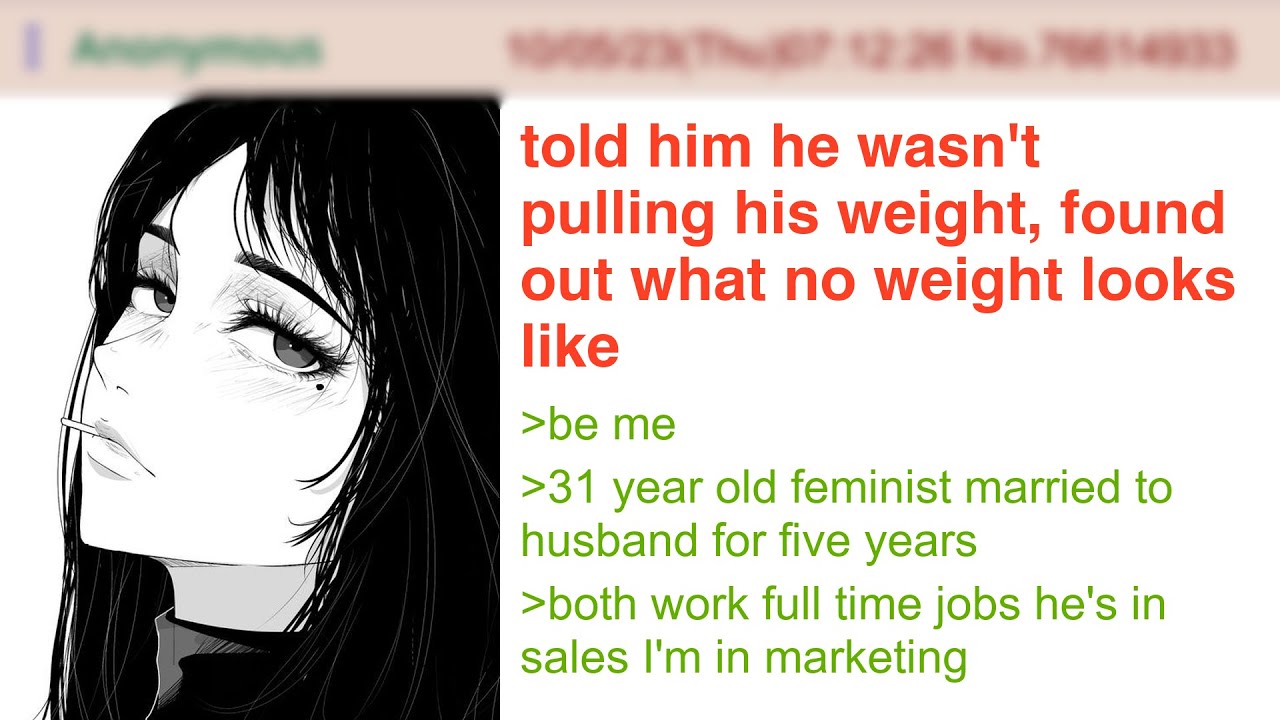 Феминистка называет мужа ленивым за то, что он делает недостаточно, вместо этого он ничего не делает