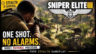 Kasserine Pass 🎯100% Stealth🔫0 Detection.💀 | Sniper Elite 3 Stealth Gameplay 🔥