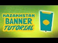 Minecraft kazakhstani banner tutorial  how to make the flag of kazakhstan as a banner in minecraft