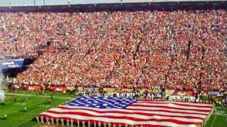 Huey Lewis & The News sing the National Anthem at Candlestick Park ...