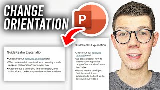 How To Change Slide Orientation In Powerpoint - Full Guide by GuideRealm 318 views 1 day ago 26 seconds