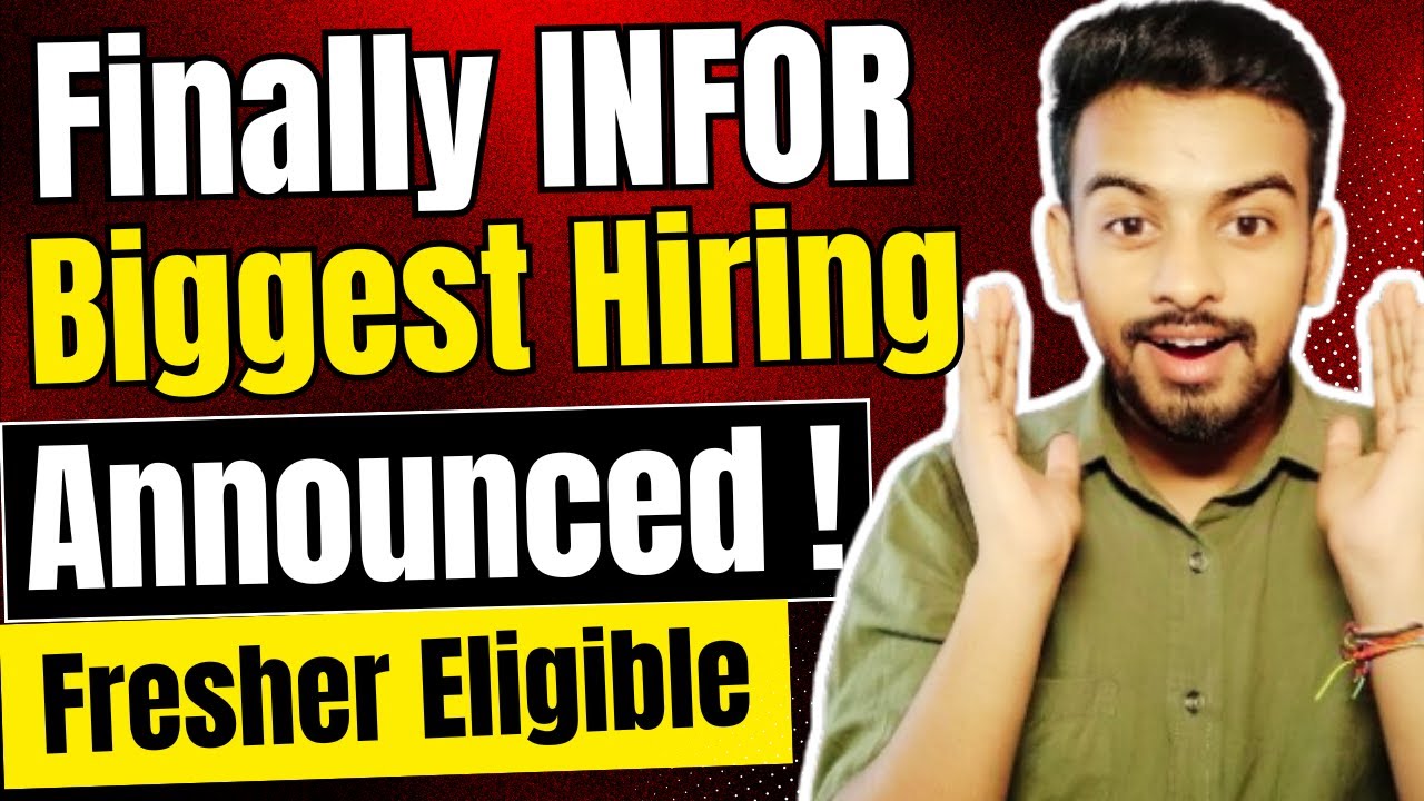Finally Infor Biggest Hiring Announced | OFF Campus Drive For 2025 ...