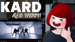 РЕАКЦИЯ KARD(카드) _ RED MOON / FIRST REACTION (ENG SUB)