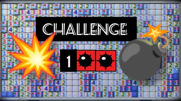 Defusing 100 Bombs in Minesweeper! | The Ultimate Minesweeper Challenge😍