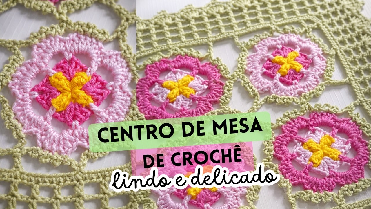 Centro de mesa de crochê | lindo e delicado