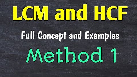 LCM and HCF || Method 1 || Easy learning in #Sindhi