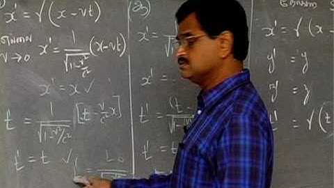 Subbiah Pandian   Mechanical Universe Part 42 The Lorentz Transformation 6 in Tamil