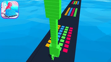 STACK COLORS! game MAX LEVEL 🌈🤑💙 Gameplay All Levels Walkthrough iOS, Android New Game Mobile Hyper